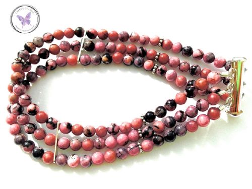 Rhodonite Healing Jewellery  and  Crystals